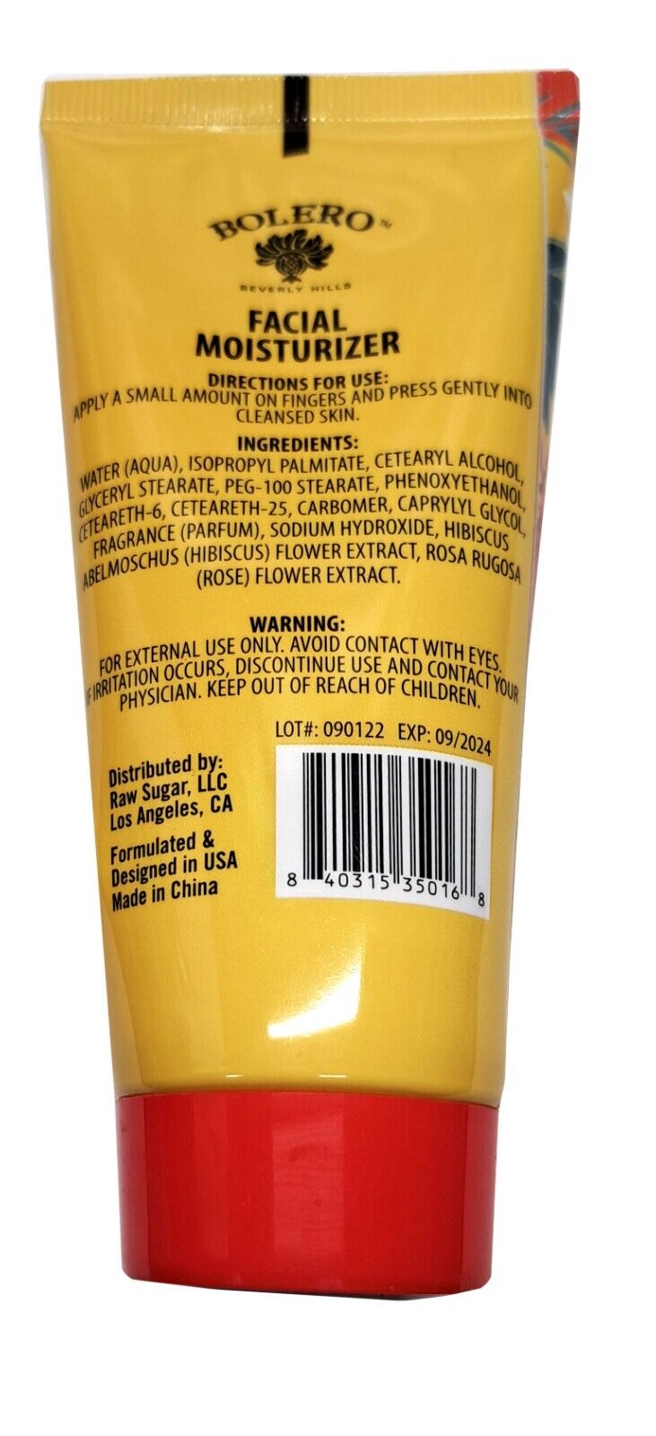 Bolero Revive Facial Moisturizer Hibiscus & Rose 3fl oz, 88,7ml