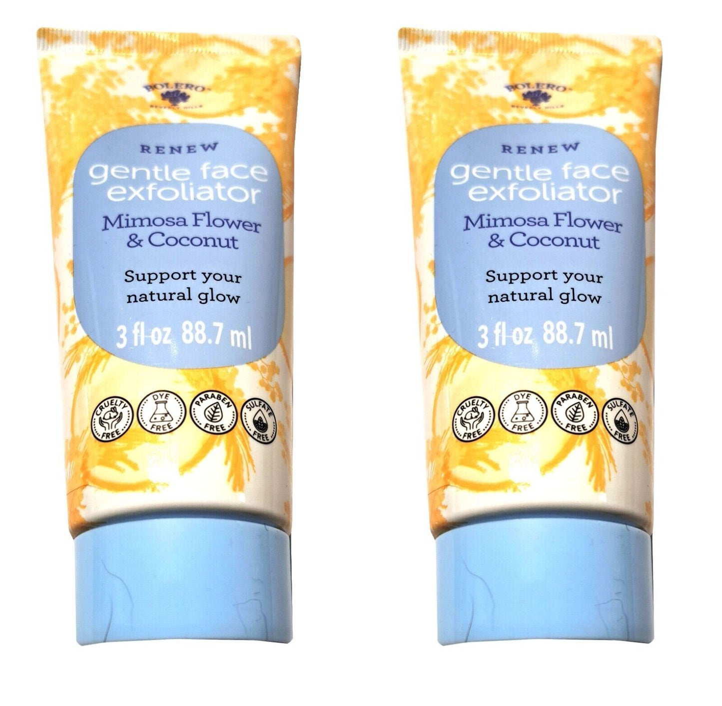 Bolero Revive Gentle Face Exfoliator - Mimosa Flower & Coconut 3fl oz Set of 2