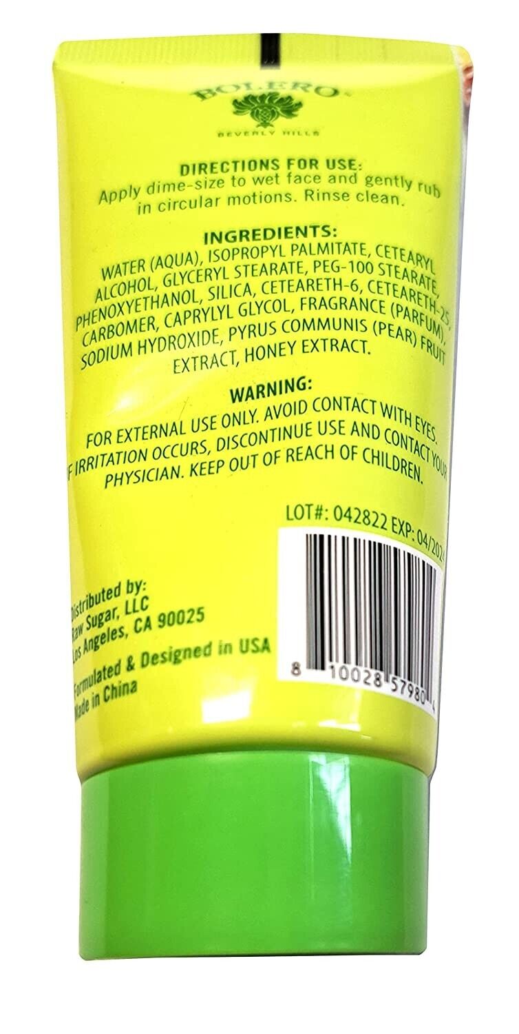 Bolero Revive Gentle Face Exfoliator - Sparkling Pear + Honey Calm, Nourish