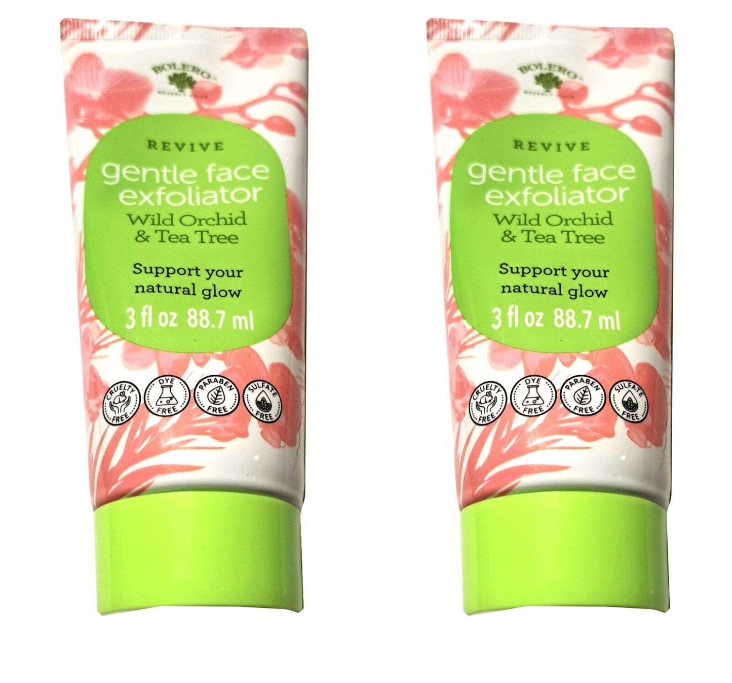 Bolero Revive Gentle Face Exfoliator - Wild Orchid & Tea Tree 3fl oz (Set of 2)