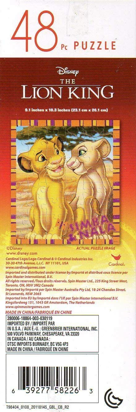 The Lion King Simba & Nala - 48 Pieces Jigsaw Puzzle v4