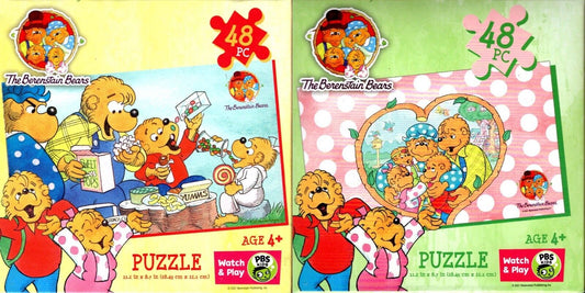 Watch & Plays The Berenstain Bears - 48 Pieces Jigsaw Puzzle (Set of 2)