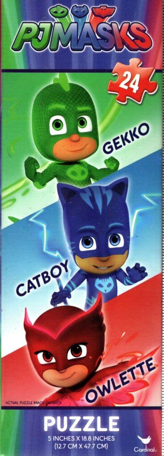 Cardinal PJ Masks Gekko, Catboy, Owlette - 24 Piece Tower Jigsaw Puzzle