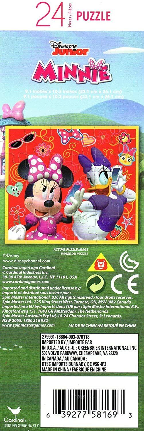 Disney Junior Minnie - 24 Pieces Jigsaw Puzzle (Set of 2)