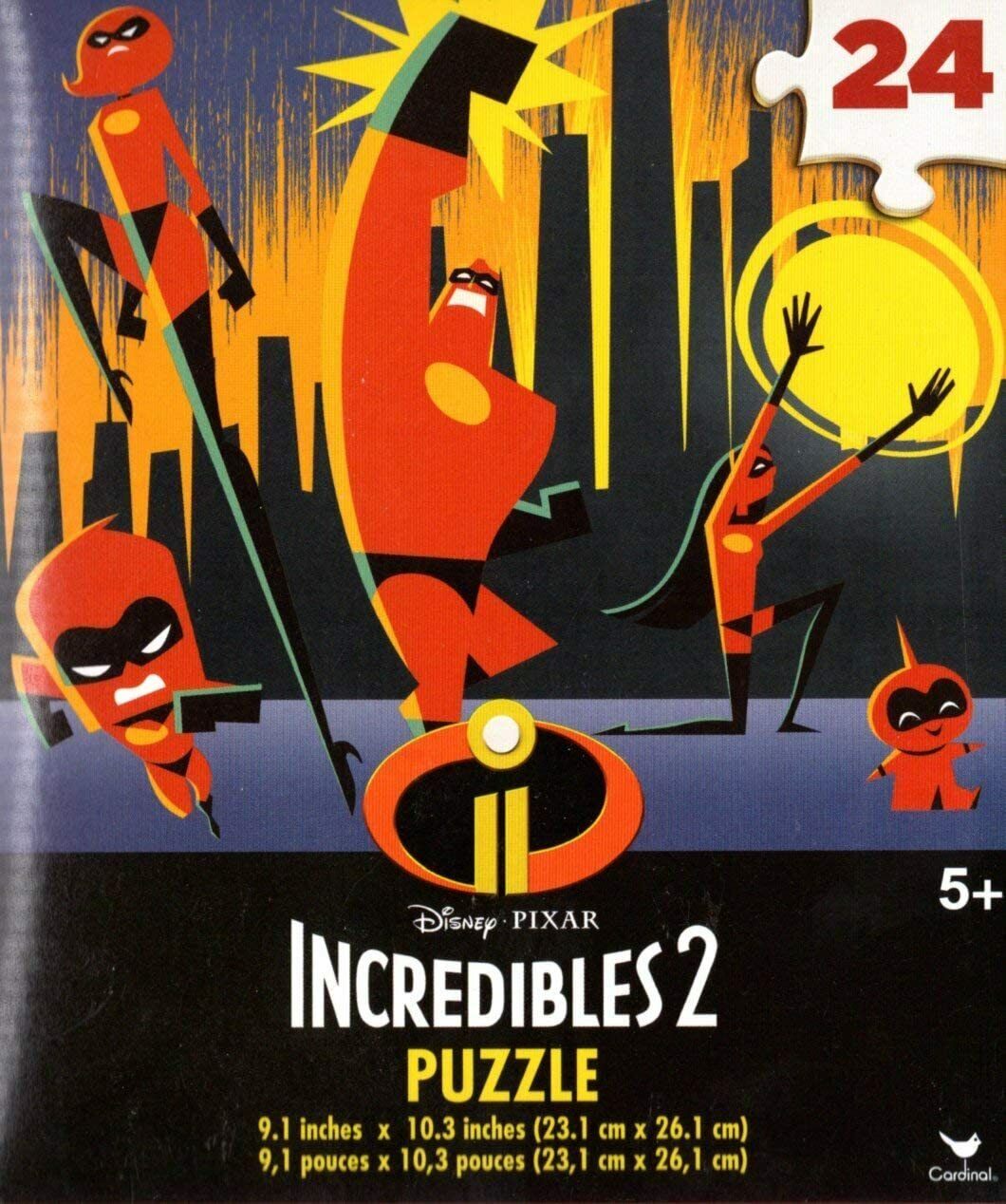 Disney Pixar Incredibles 2-24 Pieces Jigsaw Puzzle - v1