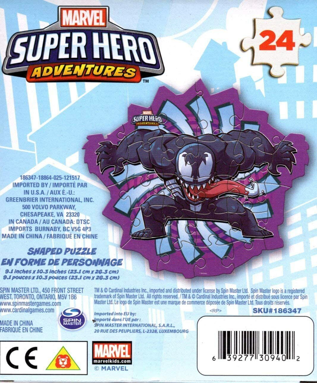 Marvel Super Hero Adventures - 24 Pieces Jigsaw Puzzle - v6