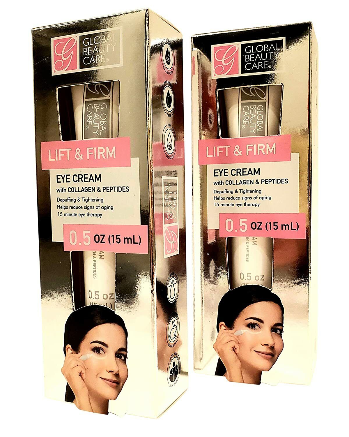 LIFT AND FIRM EYE CREAM WITH COLLAGEN AND PEPTIDES (Set of 2 Pack)