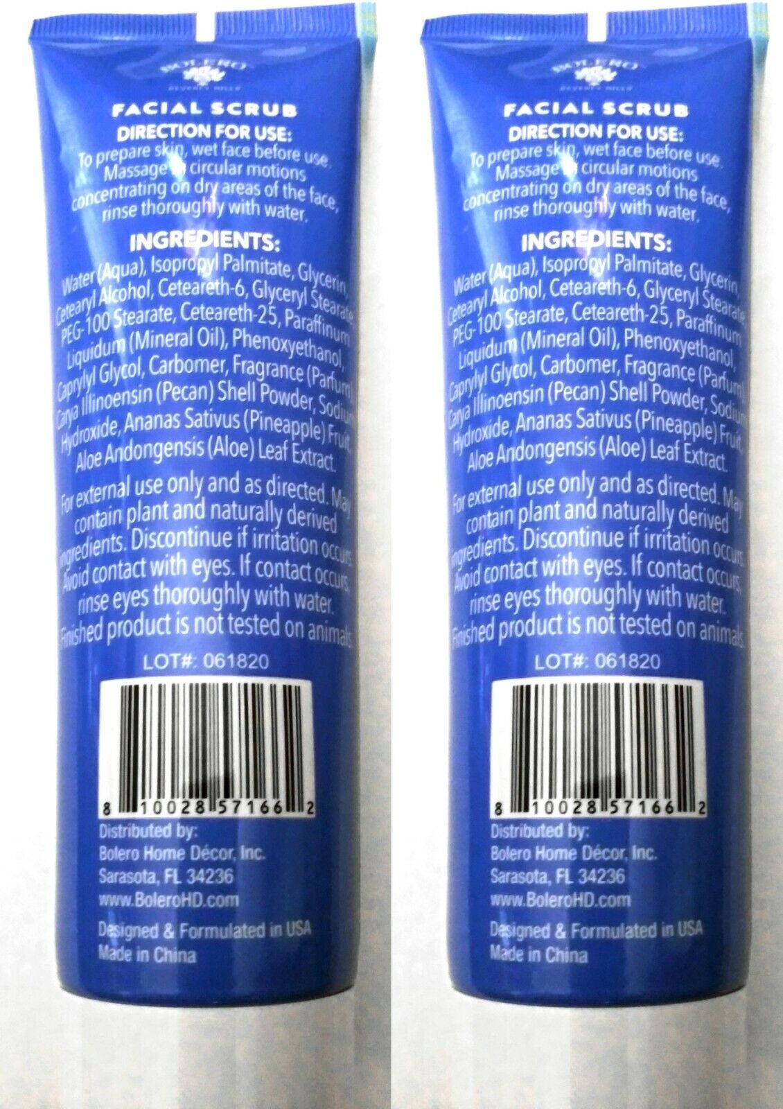 Facial Scrub Pineapple + Aloe Vera (invigorate and Cleanse your Skin) (Set of 2