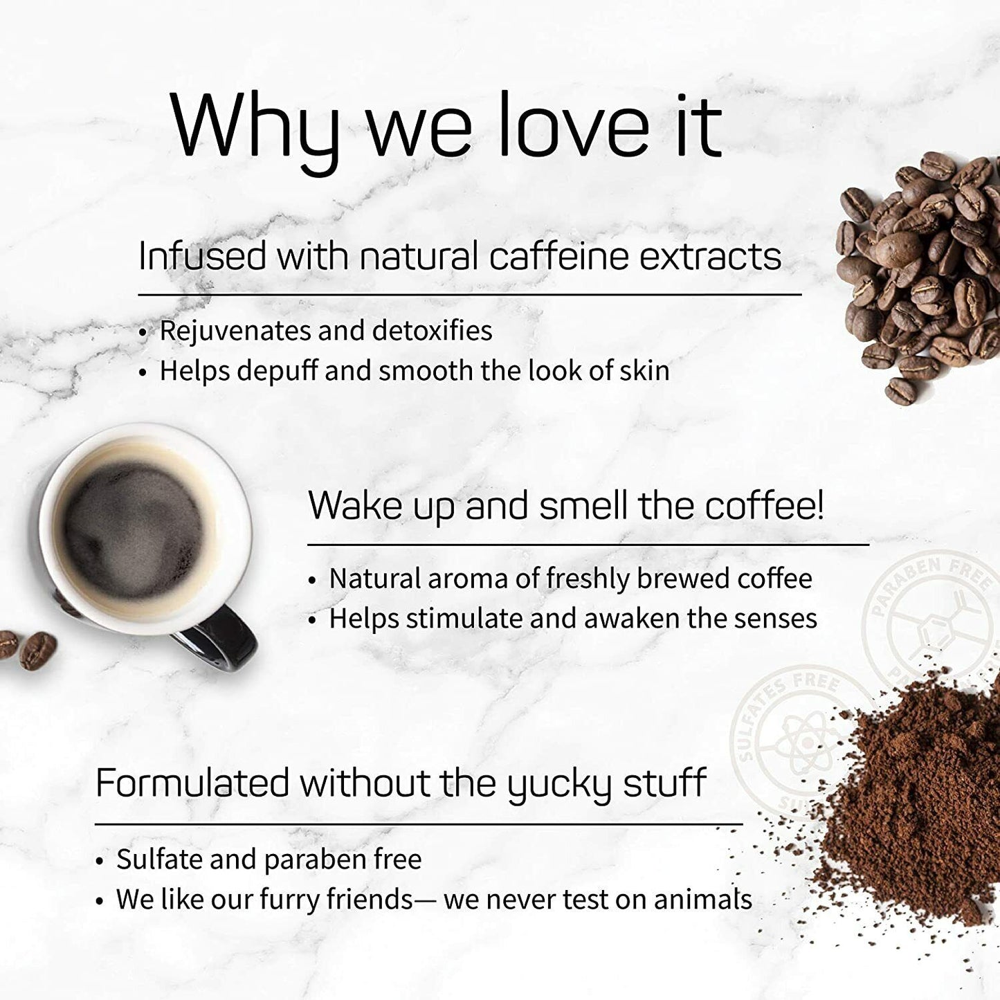 SpaLife 6 Pack Coffee Break Face Masks (Cappuccino)