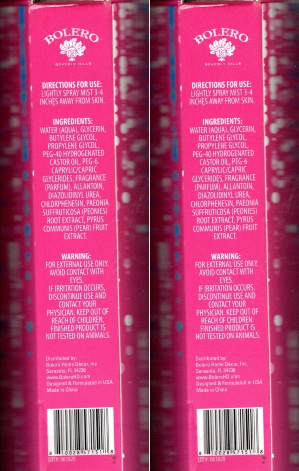 Peonies + Pear Body Fragrance 2fl oz (59ml) (Set of 2)