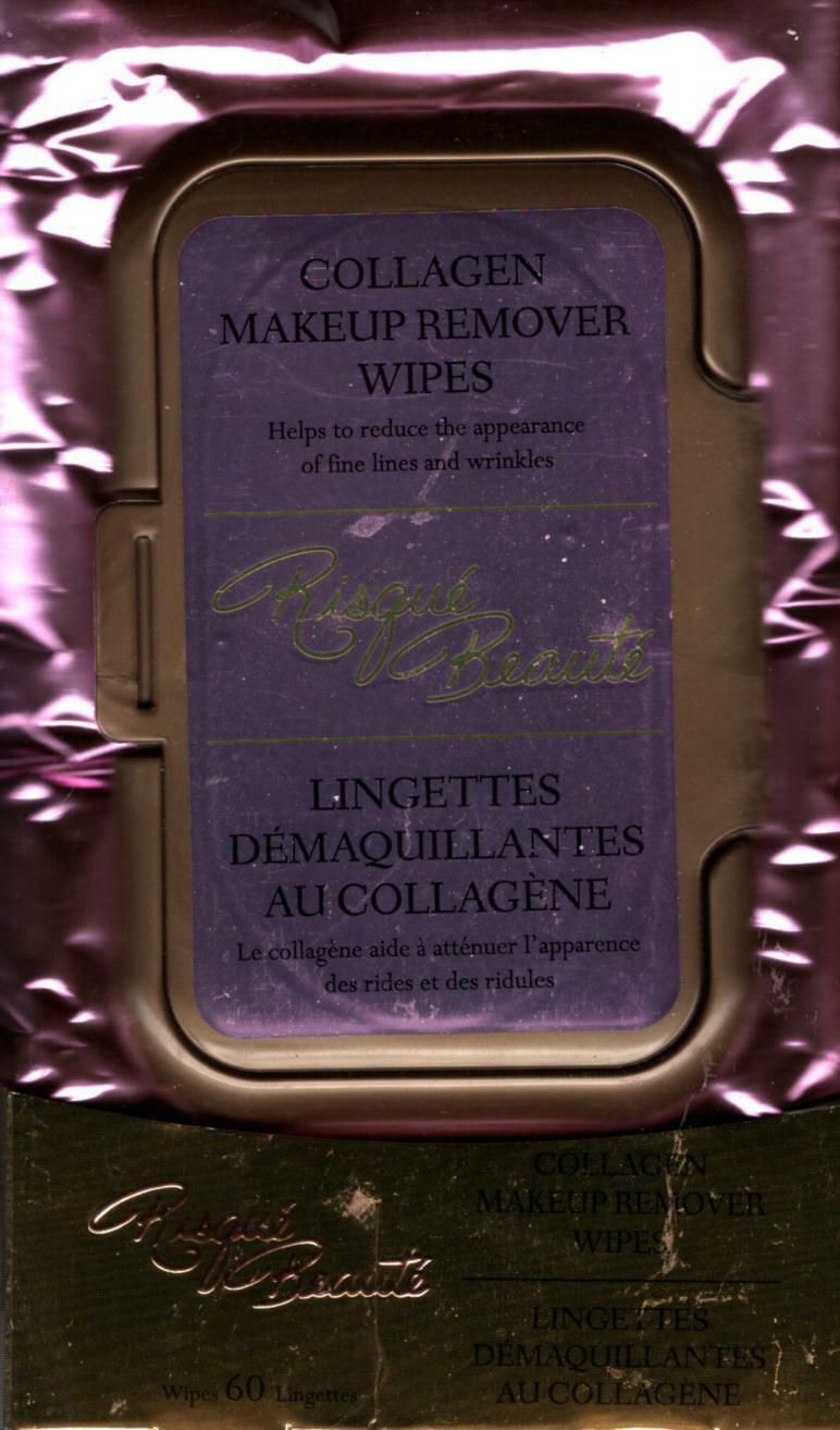 Collagen Makeup Remover Cleansing Wipes 60 serviettes (Set of 2)
