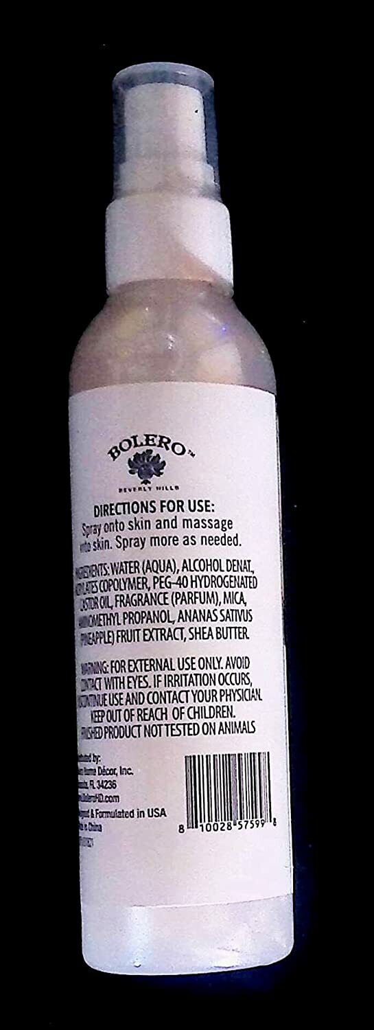 Bolero Shimmer Body Lotion Mist - Soothing Almond Milk 4fl oz 118.2ml