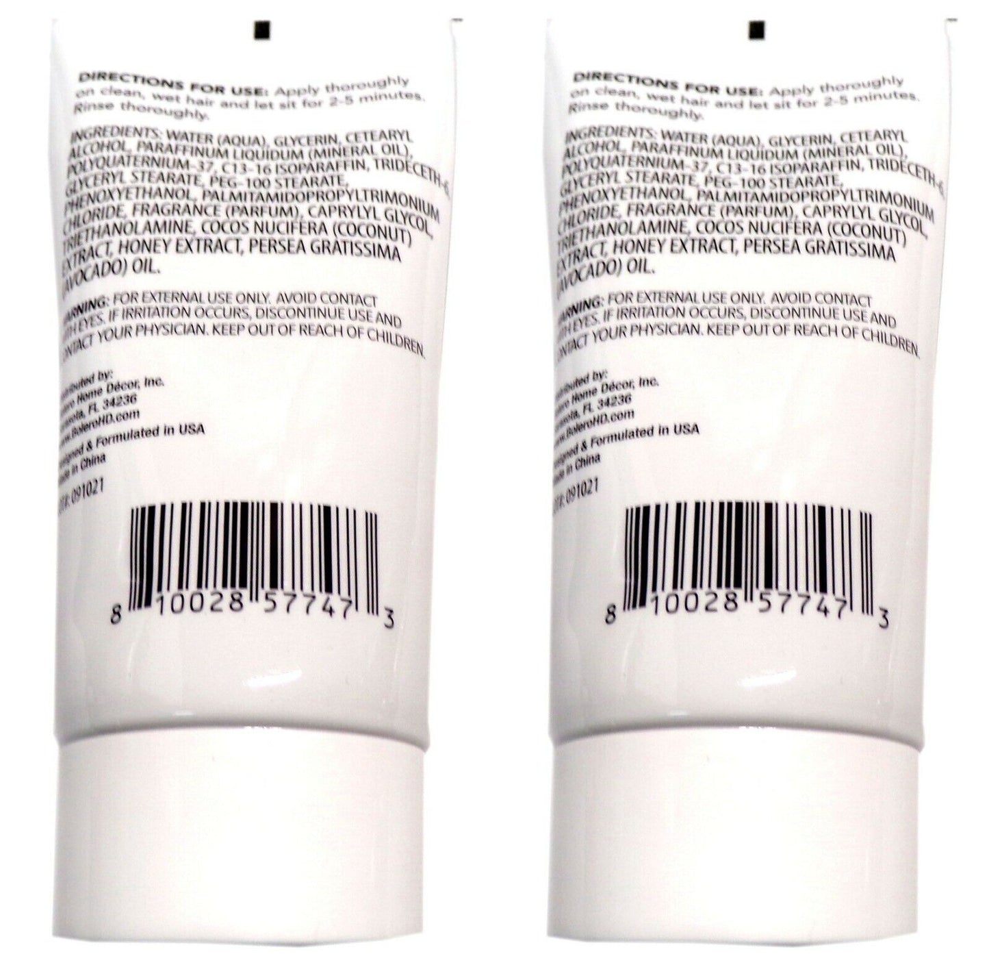 Hair Masque Coconut Milk & Honey Infused with Avocado Oil 5fl oz (142 ml) Set