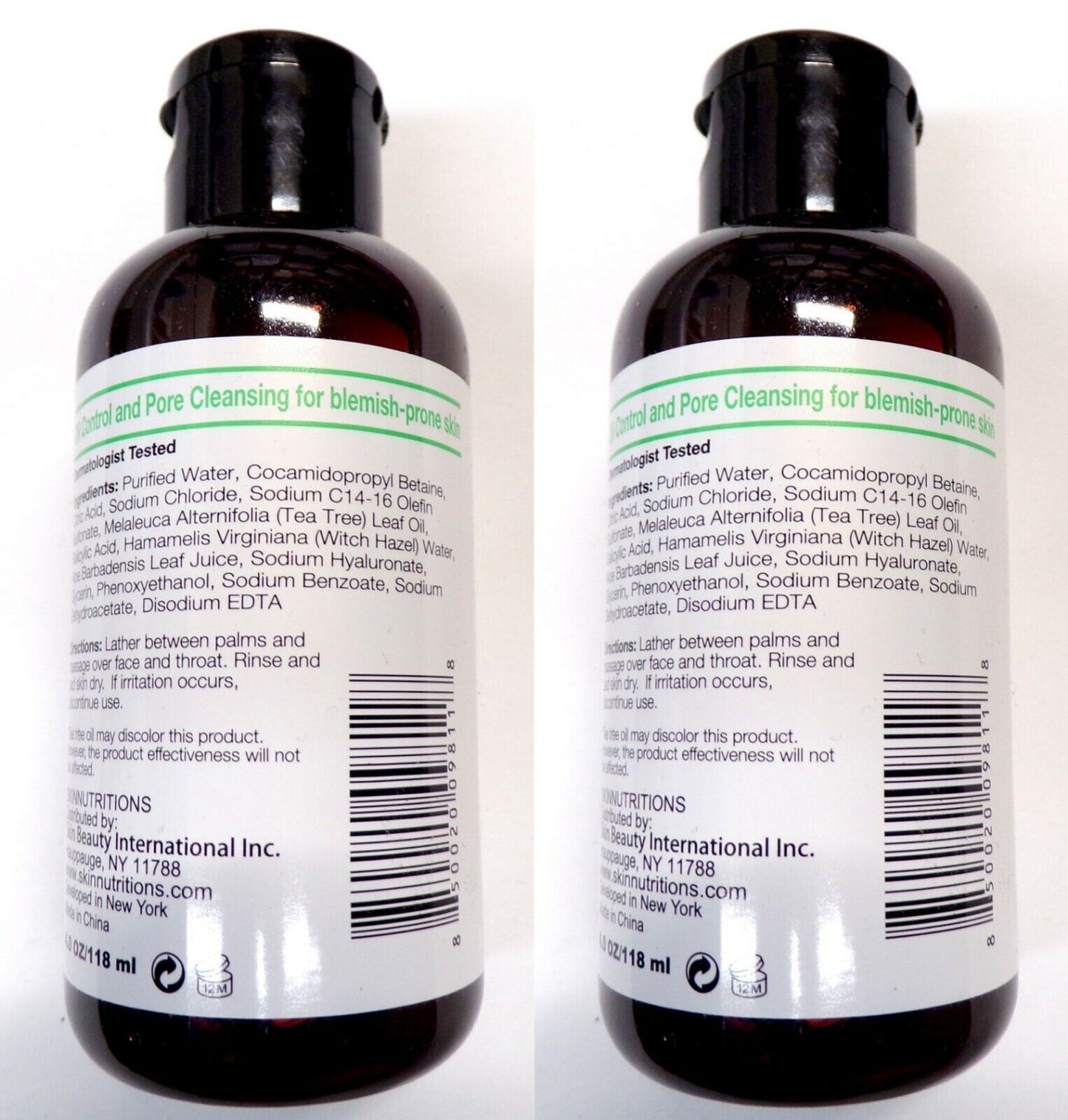 Skin Nutrition Botanical s - Tea Tree Oil + Salicylic Acid Balancing Face Wash