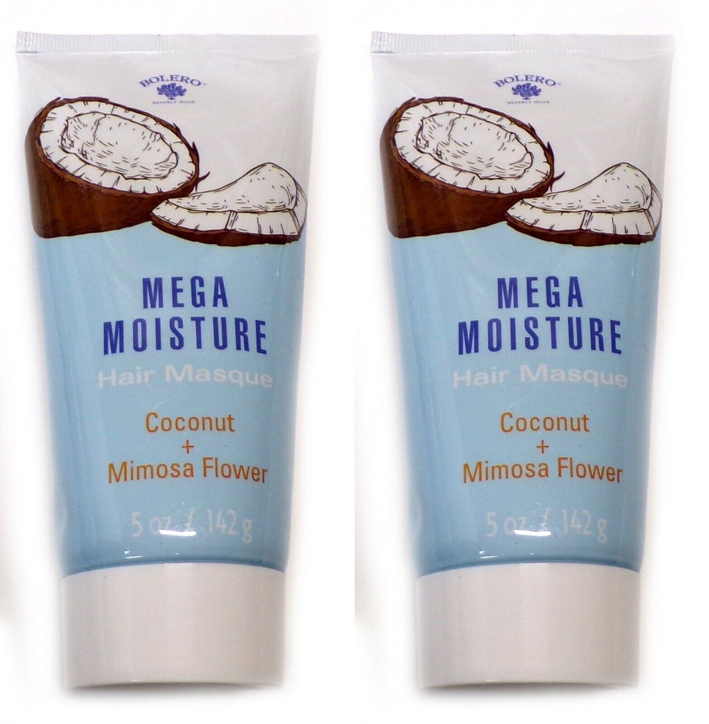 Mega Moisture Hair Masque Coconut + Mimosa Flower 5fl oz (142ml) (Set of 2)