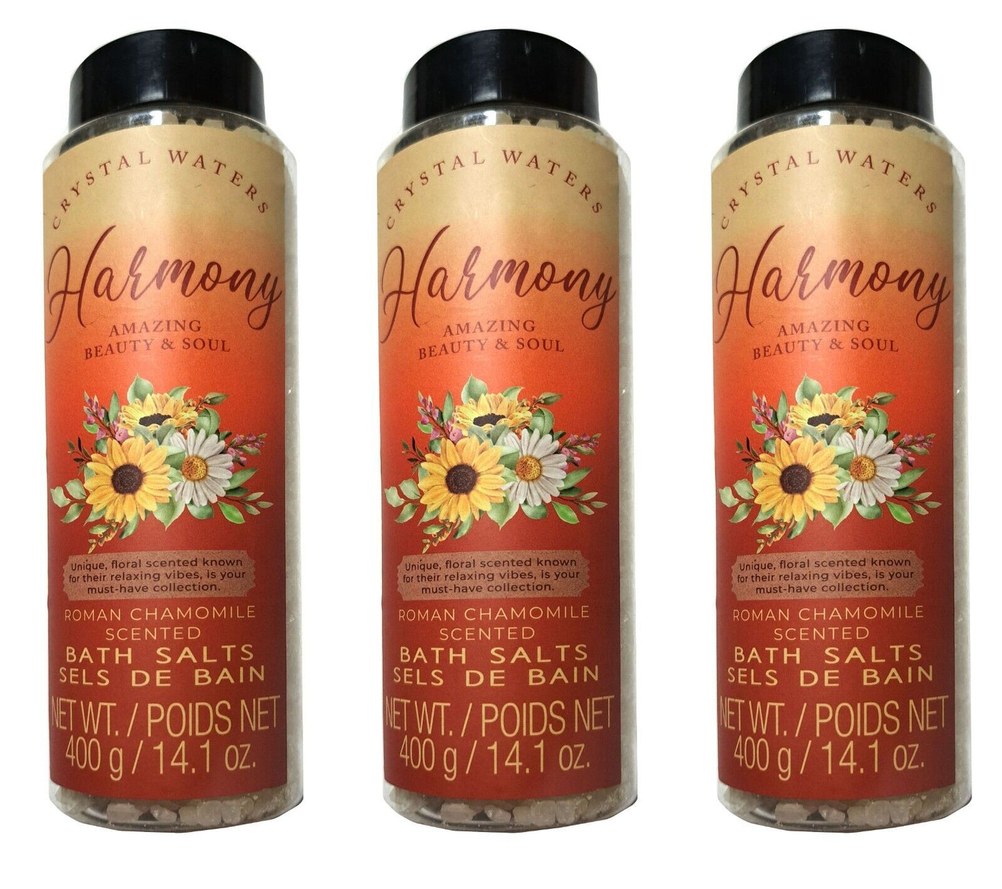 Crystal Waters Harmony Amazing Beauty & Soul Roman Chamomile Bath Salts