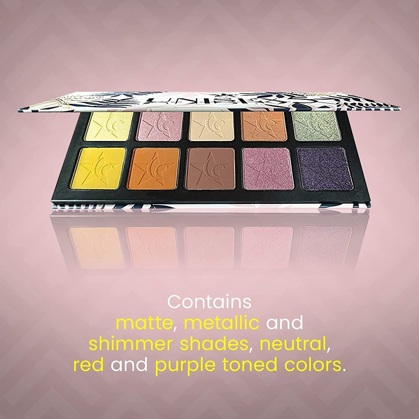 Ccolor Cosmetics - Unisex 5, 10-Color Eyeshadow Palette, Highly Pigmented Eye