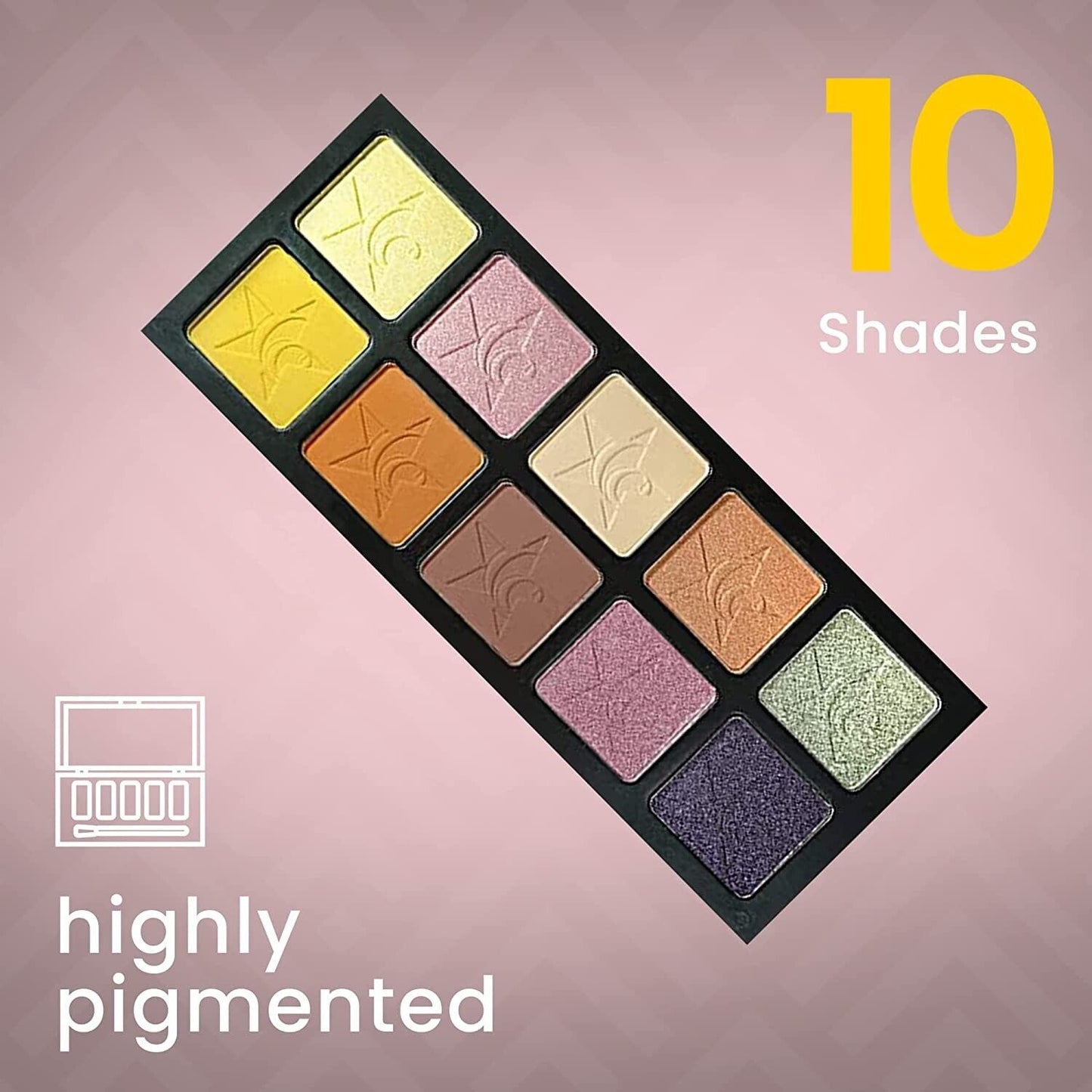 Ccolor Cosmetics - Unisex 5, 10-Color Eyeshadow Palette, Highly Pigmented Eye
