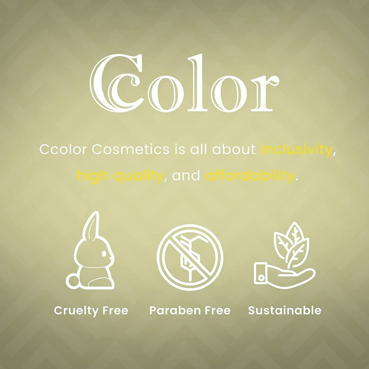 Ccolor Cosmetics - Unisex 5, 10-Color Eyeshadow Palette, Highly Pigmented Eye