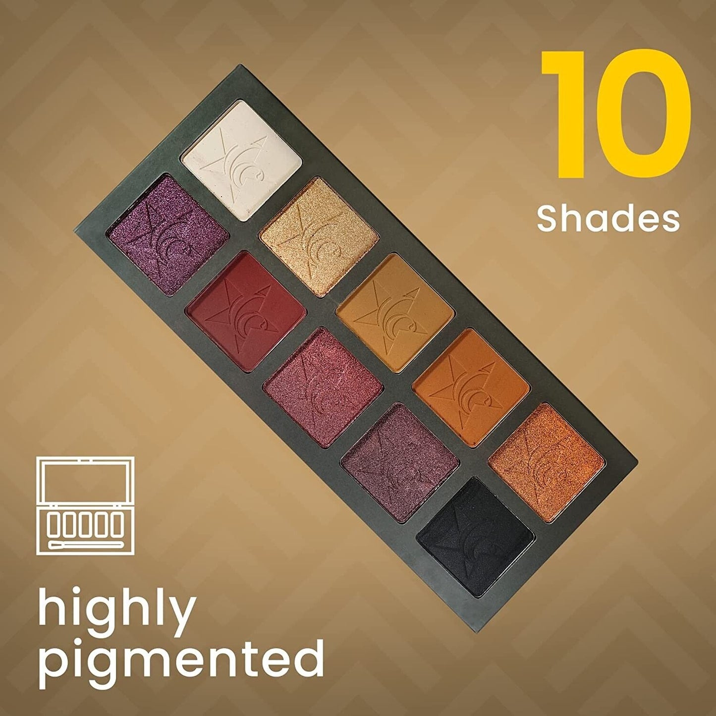 Ccolor Cosmetics - Unisex 1 - 10 Color Eyeshadow Palette, Highly Pigmented Eye