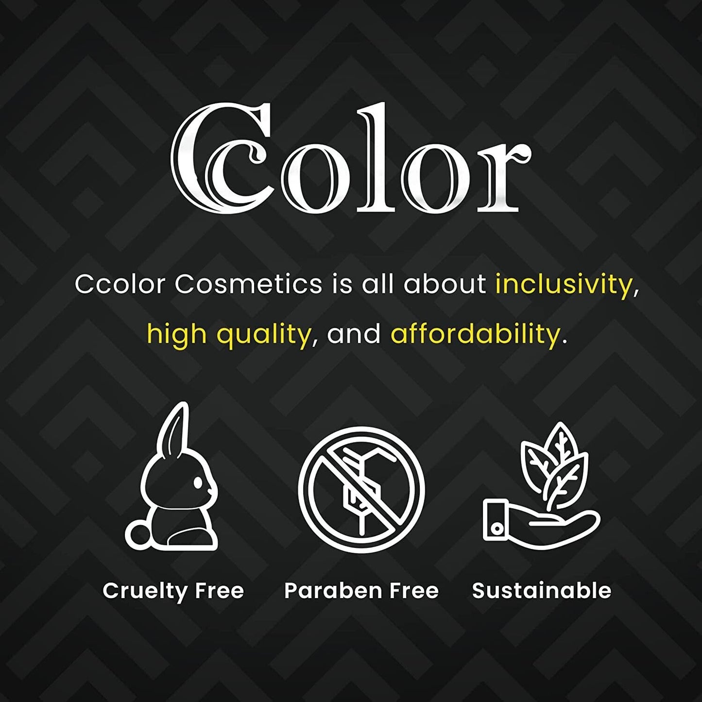 Ccolor Cosmetics - Unisex 1 - 10 Color Eyeshadow Palette, Highly Pigmented Eye