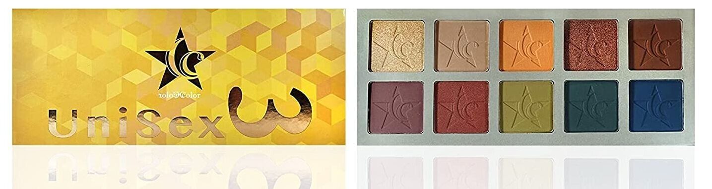 Ccolor Cosmetics - Unisex 1 & 3 - 10 Color Eyeshadow Palette, Highly Pigmented