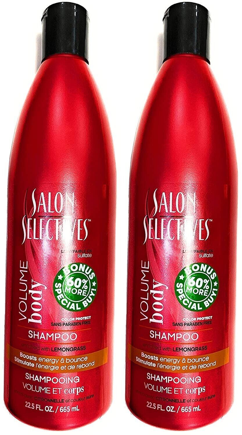 Salon Selectives Shampoo Enriched with Lemongrass 22.5 FL OZ Set of 2