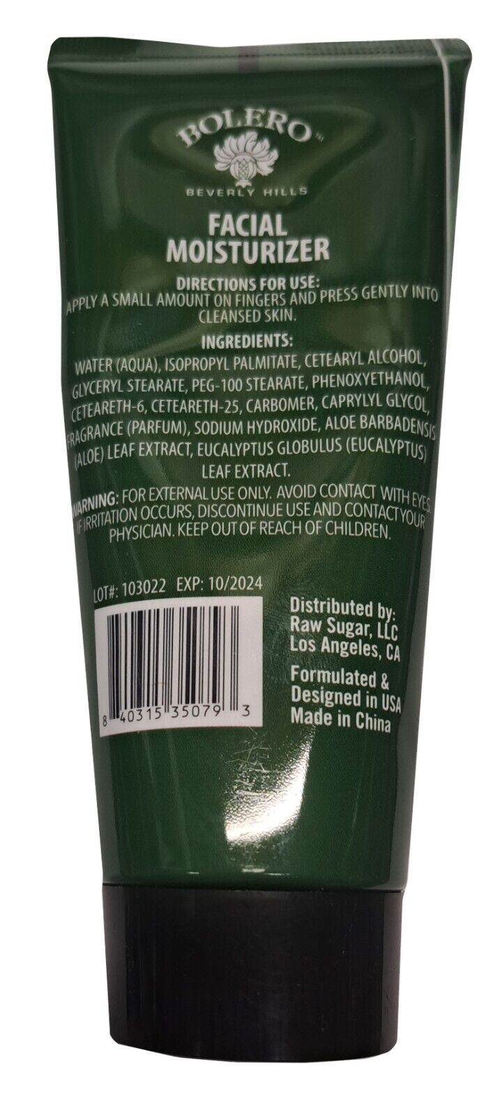 Men`s Refresh Facial Moisturizer - Aloe & Eucalyptus 3fl oz (88.7ml)