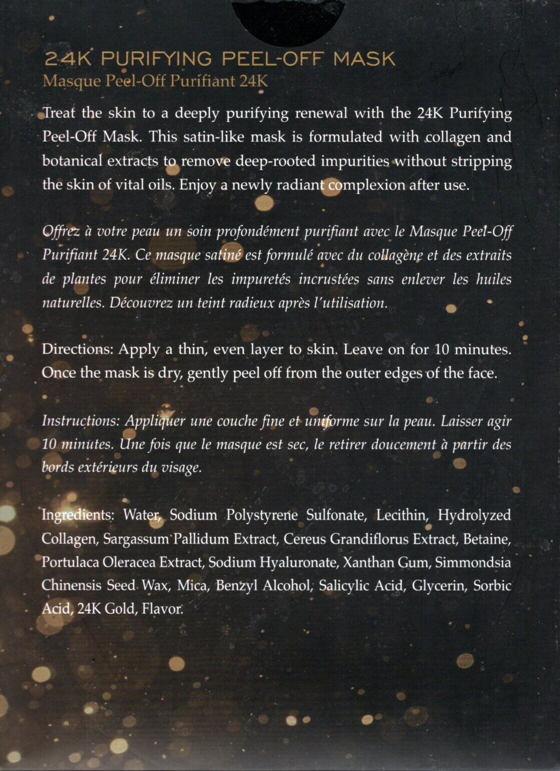 Vivo 24K PurifYing Peel-Off & midnight glow peel off Mask 5.3oz (Set of 2)