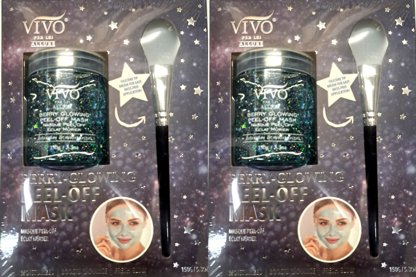 Vivo Allure Berry Glowing Peel-off Mask Gift Moisturize Radiance Fresh Glow Set