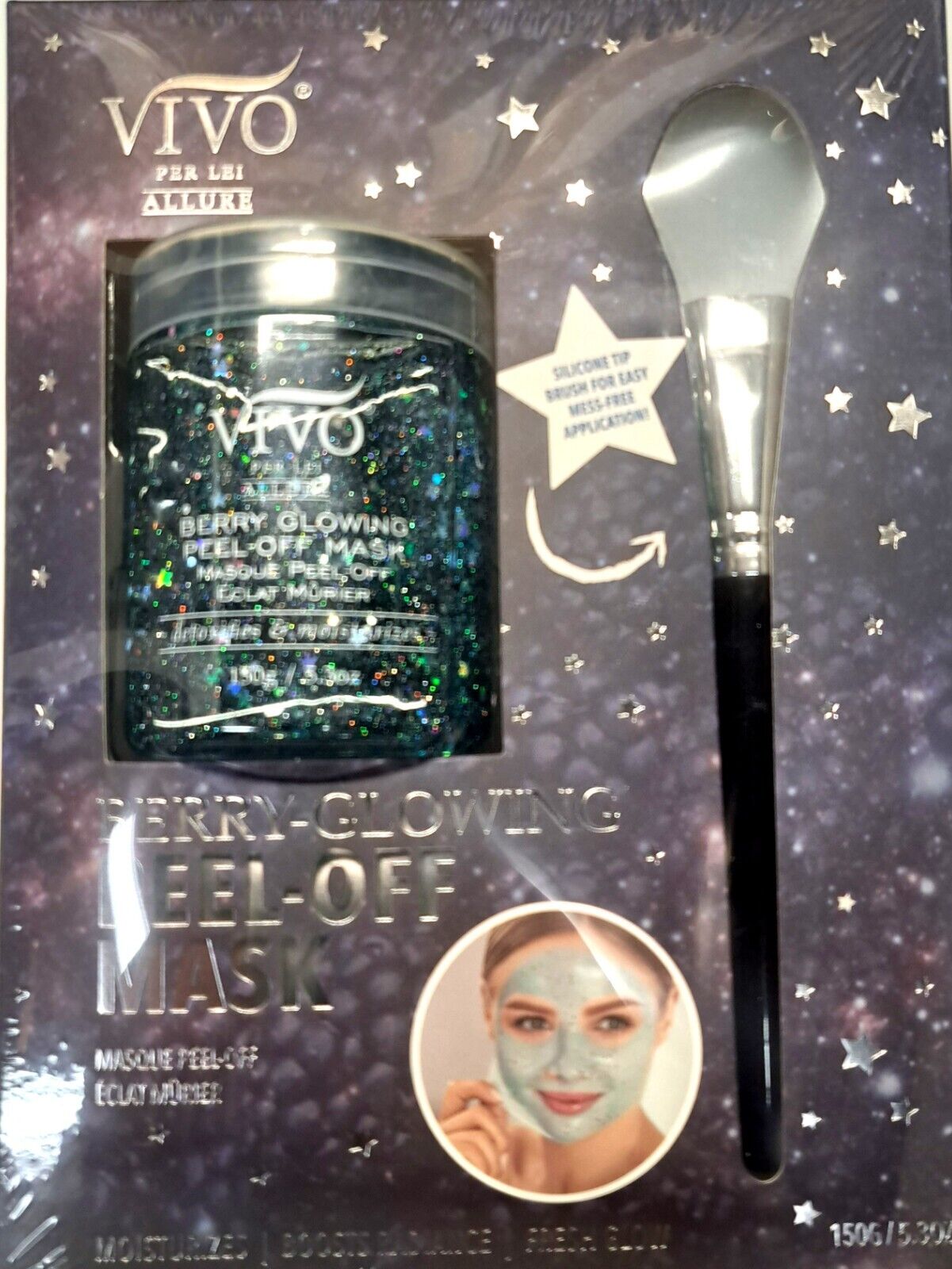 Vivo Allure Berry Glowing Peel-off Mask Gift Moisturize Radiance Fresh Glow Set