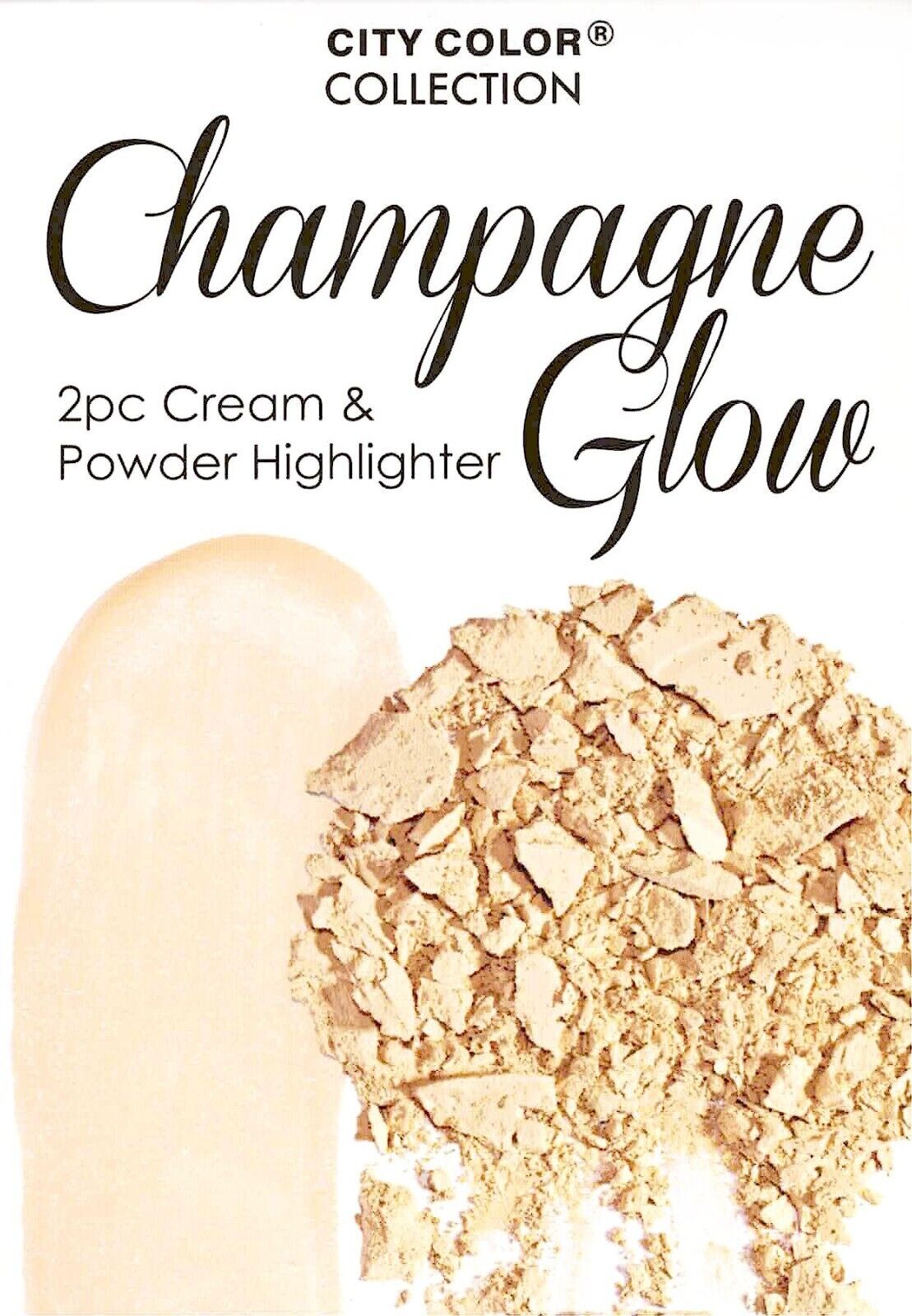 Champagne Glow Cream & Powder Highlighter City Color