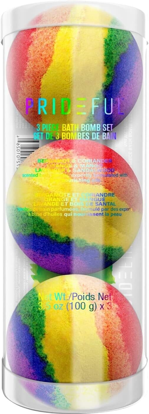 Prideful 3pc Bath Bomb Set (100gm X 3) (Set of 2 Pack)