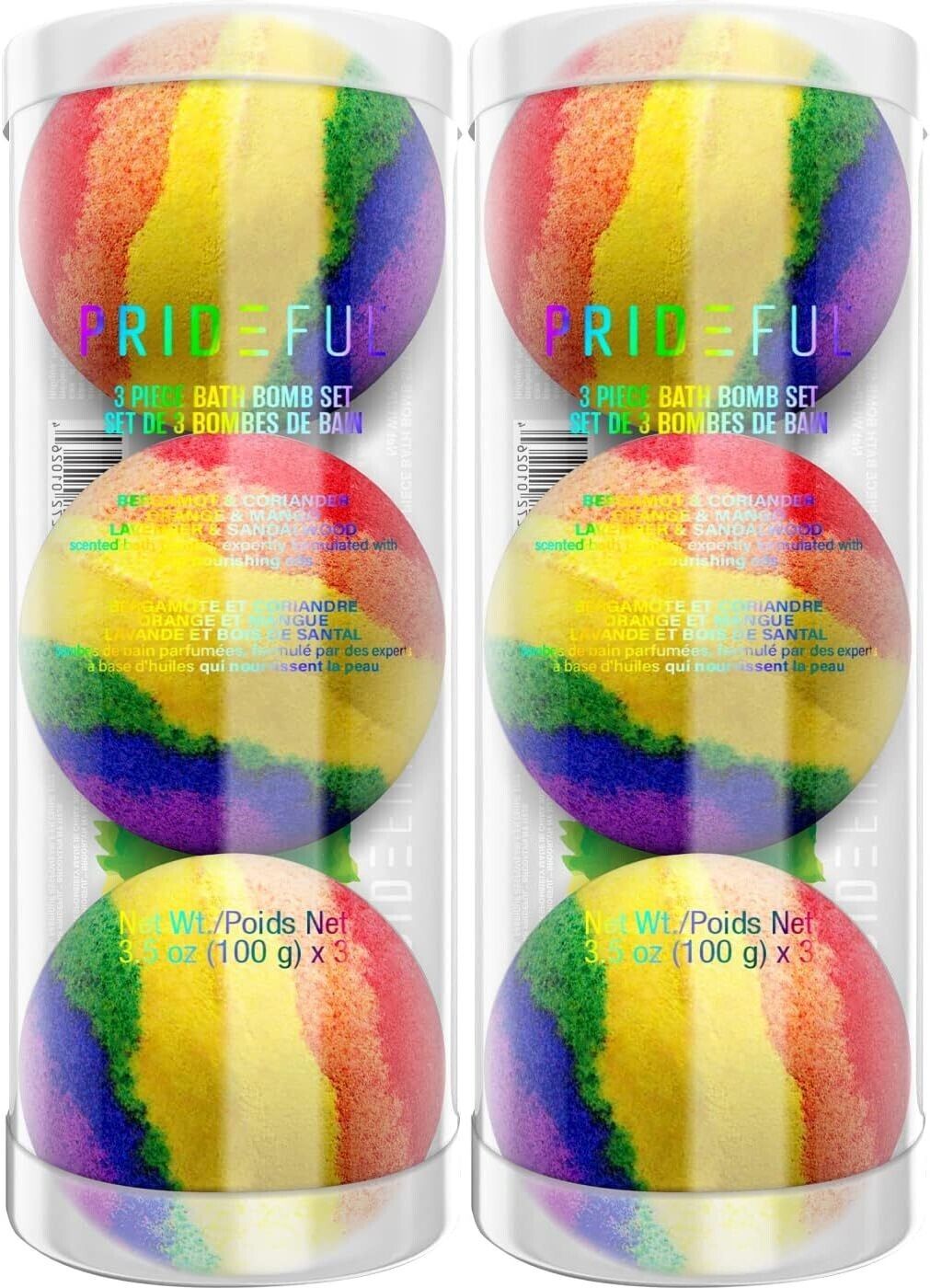 Prideful 3pc Bath Bomb Set (100gm X 3) (Set of 2 Pack)