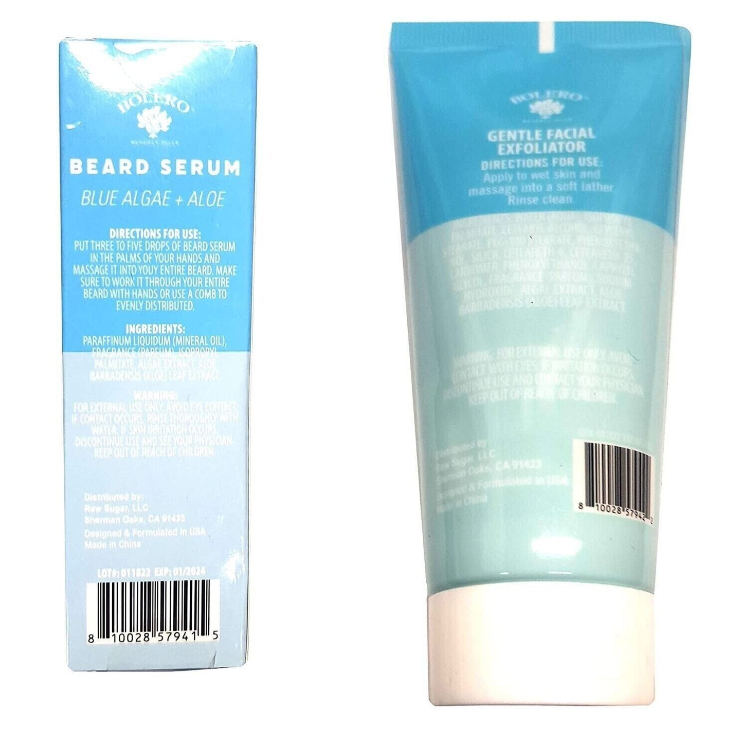 Refresh Beard Serum and Facial Exfoliator Men's Refresh - Blue Algae & Aloe