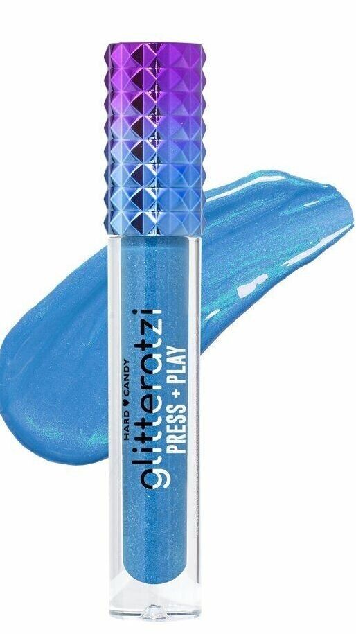 HARD CANDY GLITTERATI PRESS PLAY GLITTER REVEAL LIPSTICK TURQUOISE BLUE Set of 2