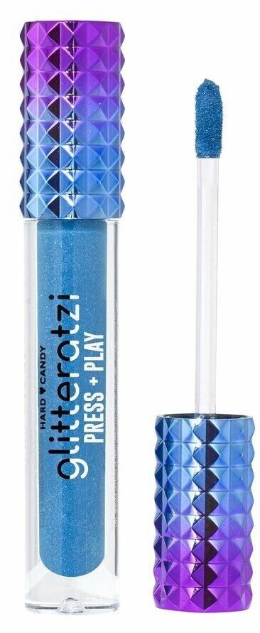HARD CANDY GLITTERATI PRESS PLAY GLITTER REVEAL LIPSTICK TURQUOISE BLUE Set of 2