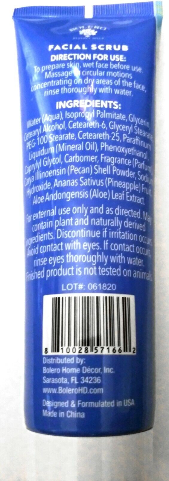 Facial Scrub Pineapple + Aloe Vera (invigorate and Cleanse your Skin) 5fl oz