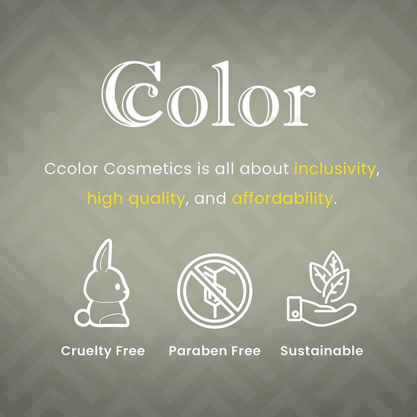 Ccolor Cosmetics - Unisex 3, 10-Color Eyeshadow Palette, Highly Pigmented Eye