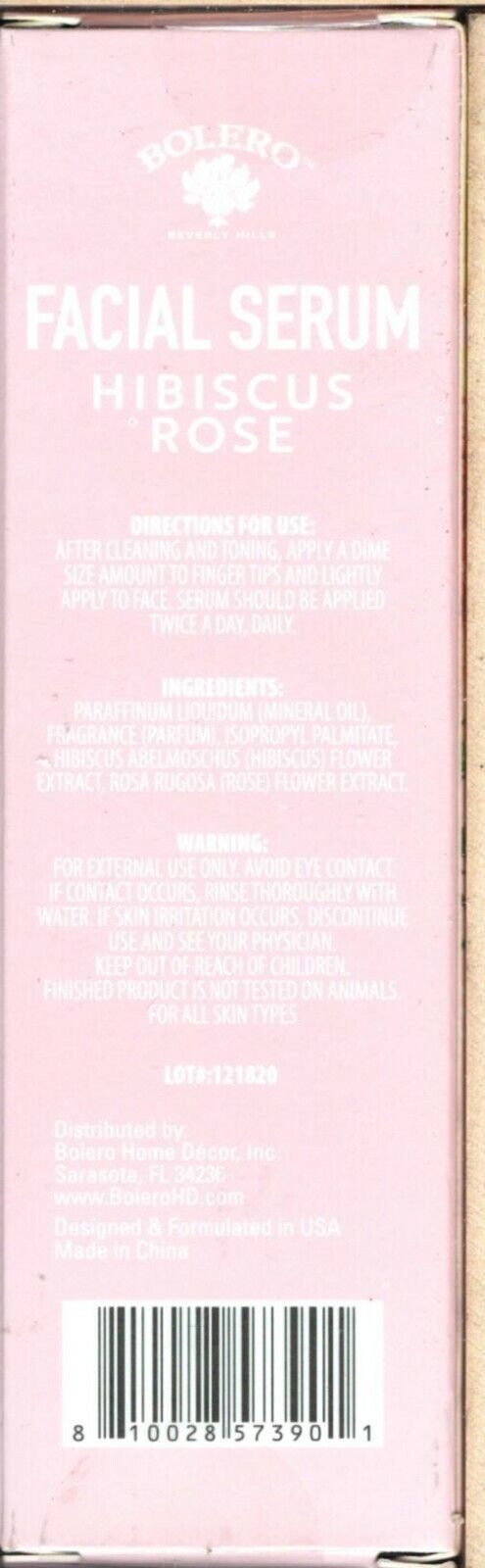 Facial Serum Hibiscus Rose Refresh, Nourish & Revive 1fl oz (30ml)