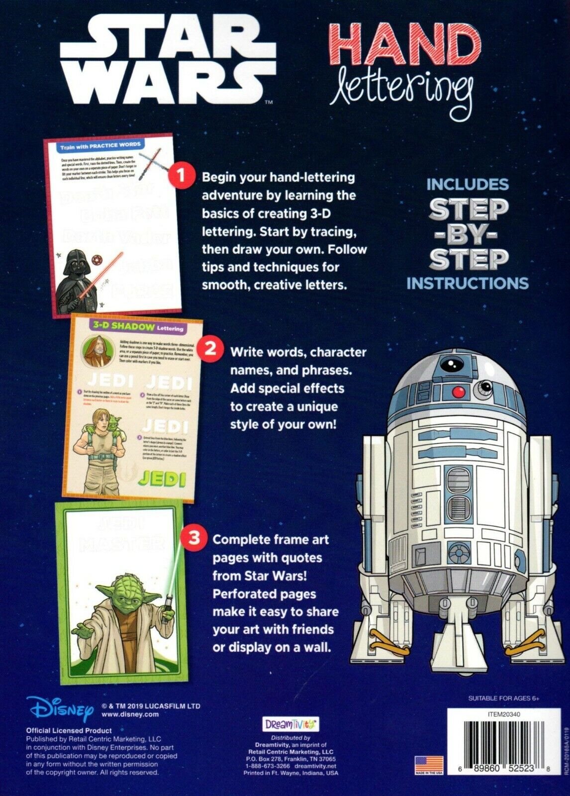 Star Wars - Hand Lettering & Doodles Activity & Coloring Book