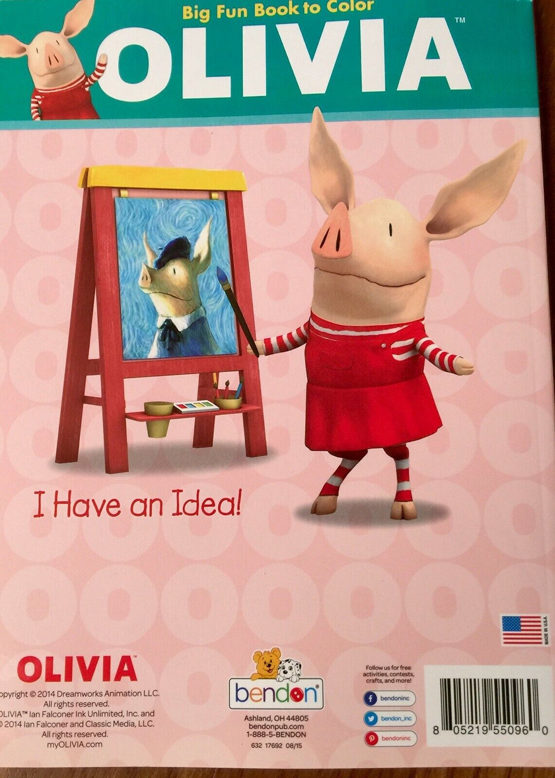 Big Fun Book To Color Olivia