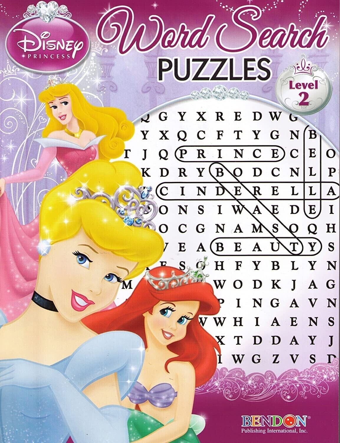 Disney World Search Puzzles and Coloring Book - (Set of 4) Assorted