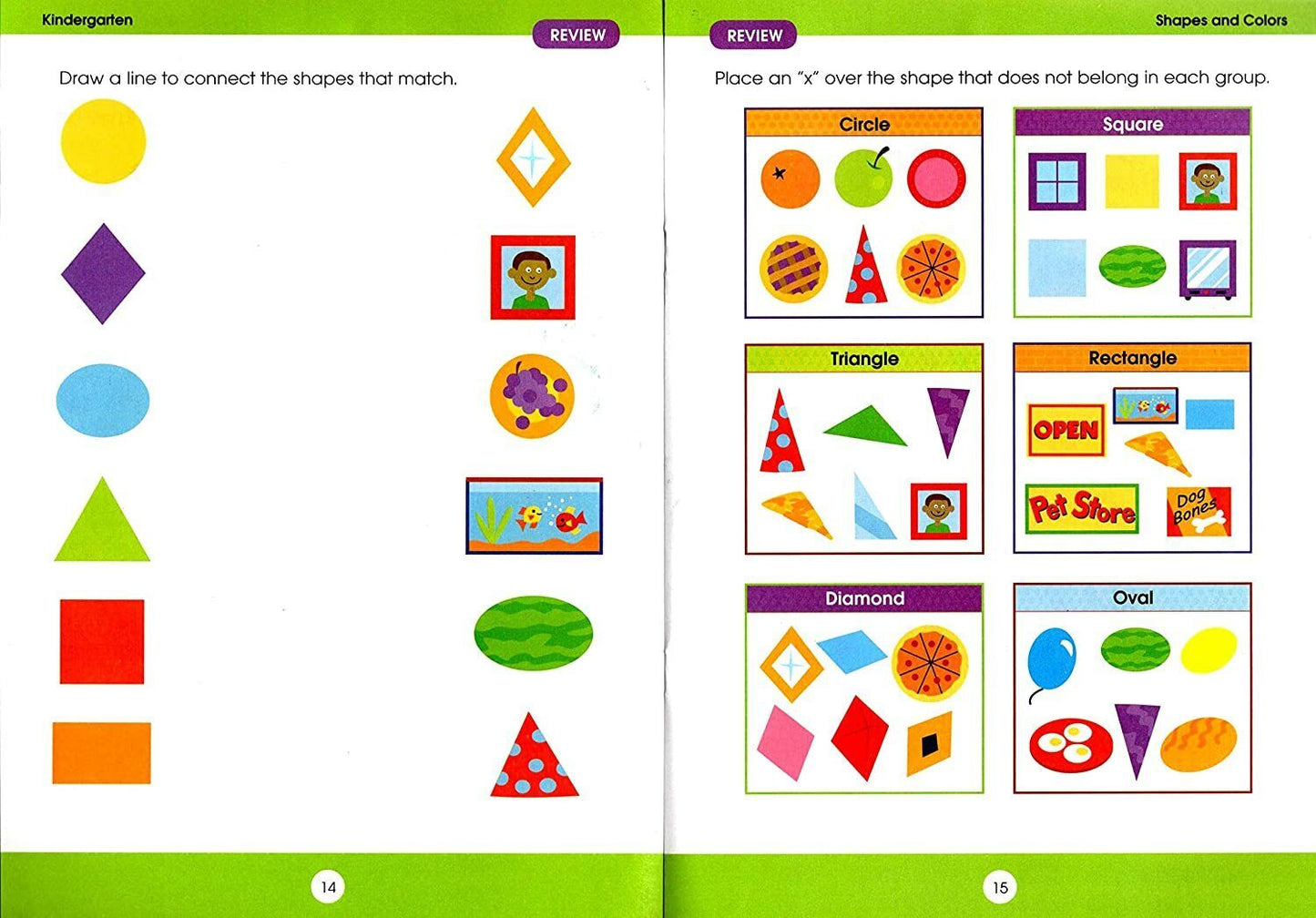 Educational Workbooks Kindergarten - Colors & Shapes