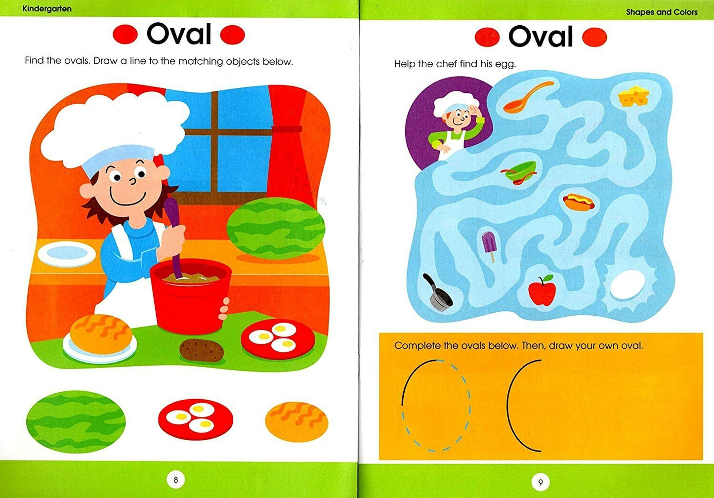 Educational Workbooks Kindergarten - Colors & Shapes