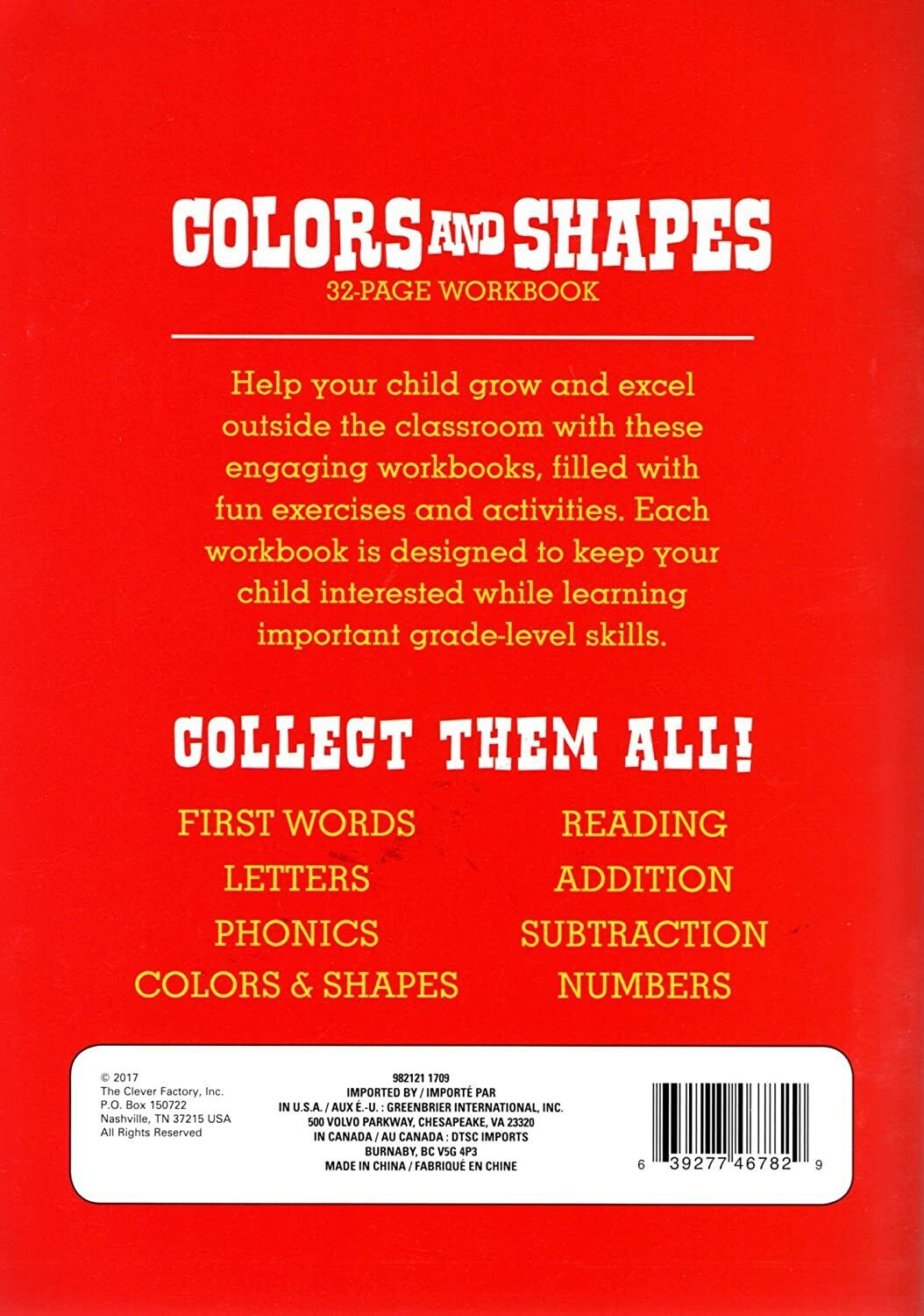Educational Workbooks Kindergarten - Colors & Shapes