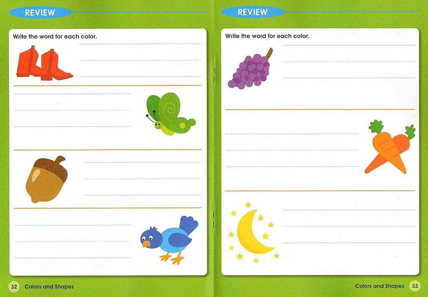 Homework Helper Educational Workbooks - Kindergarten - Colors & Shapes - v2
