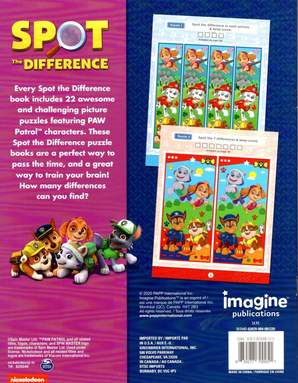 Paw Patrol - Spot the Difference - Test Your Observation Skills!