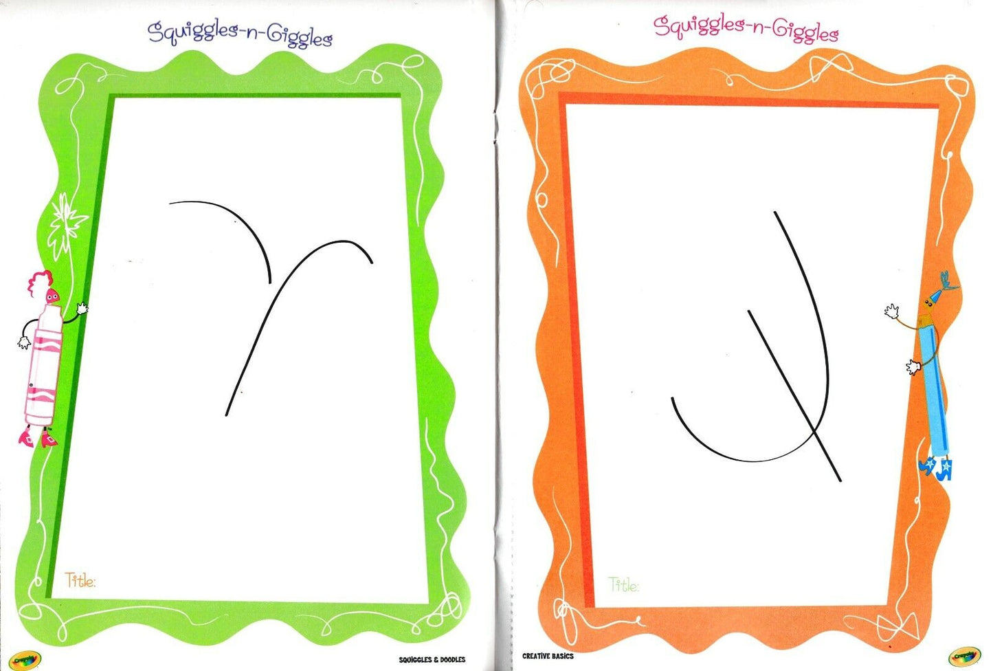 Crayola Educational Workbooks - Colors is Fun + Squiggles & Doodles Book