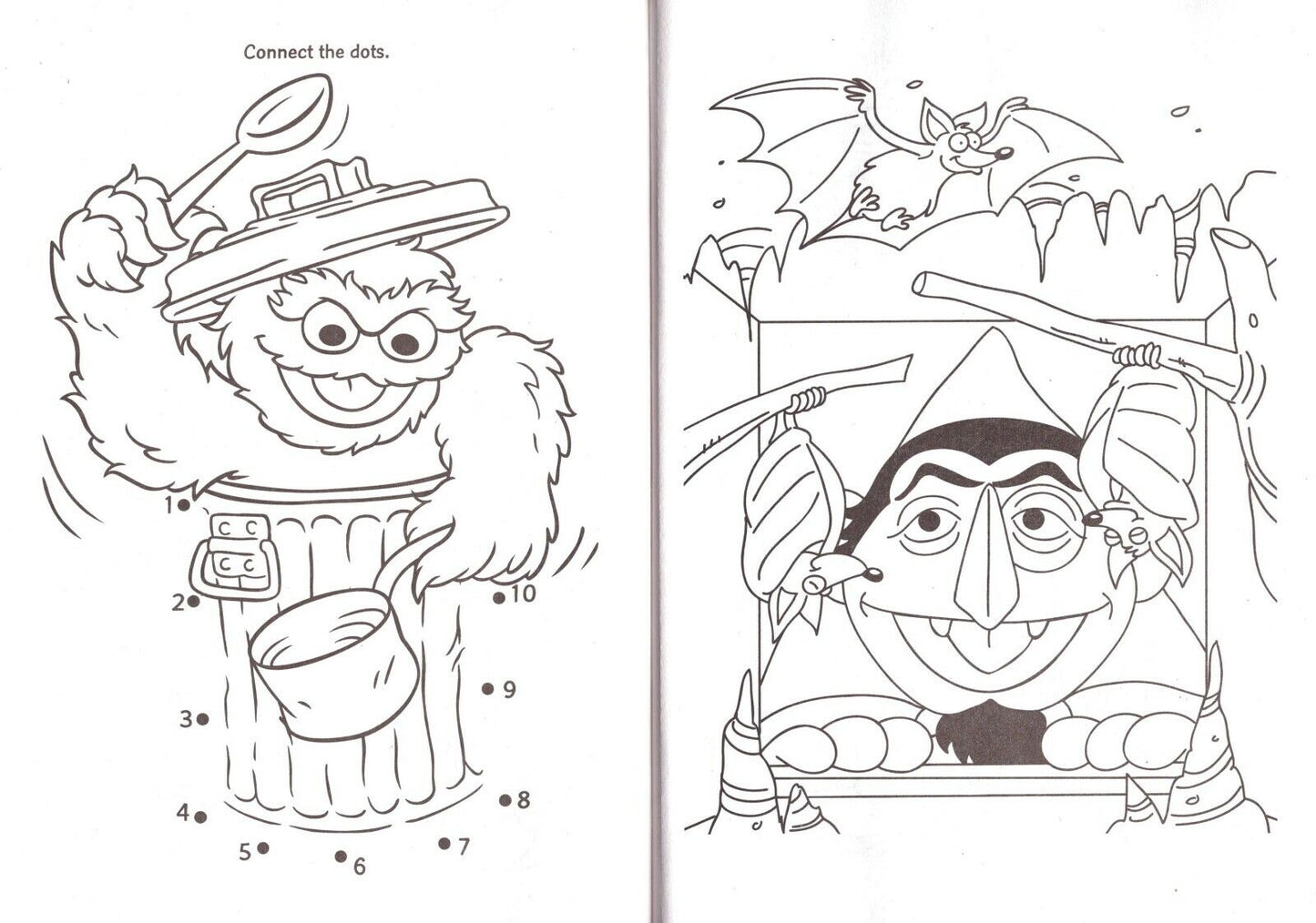 Sesame Street - Kooky Spooky - Treats Only - Halloween Jumbo Coloring & Activity